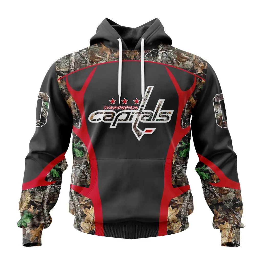 Customized NHL Washington Capitals Special Camo Hunting Design Unisex Hoodie