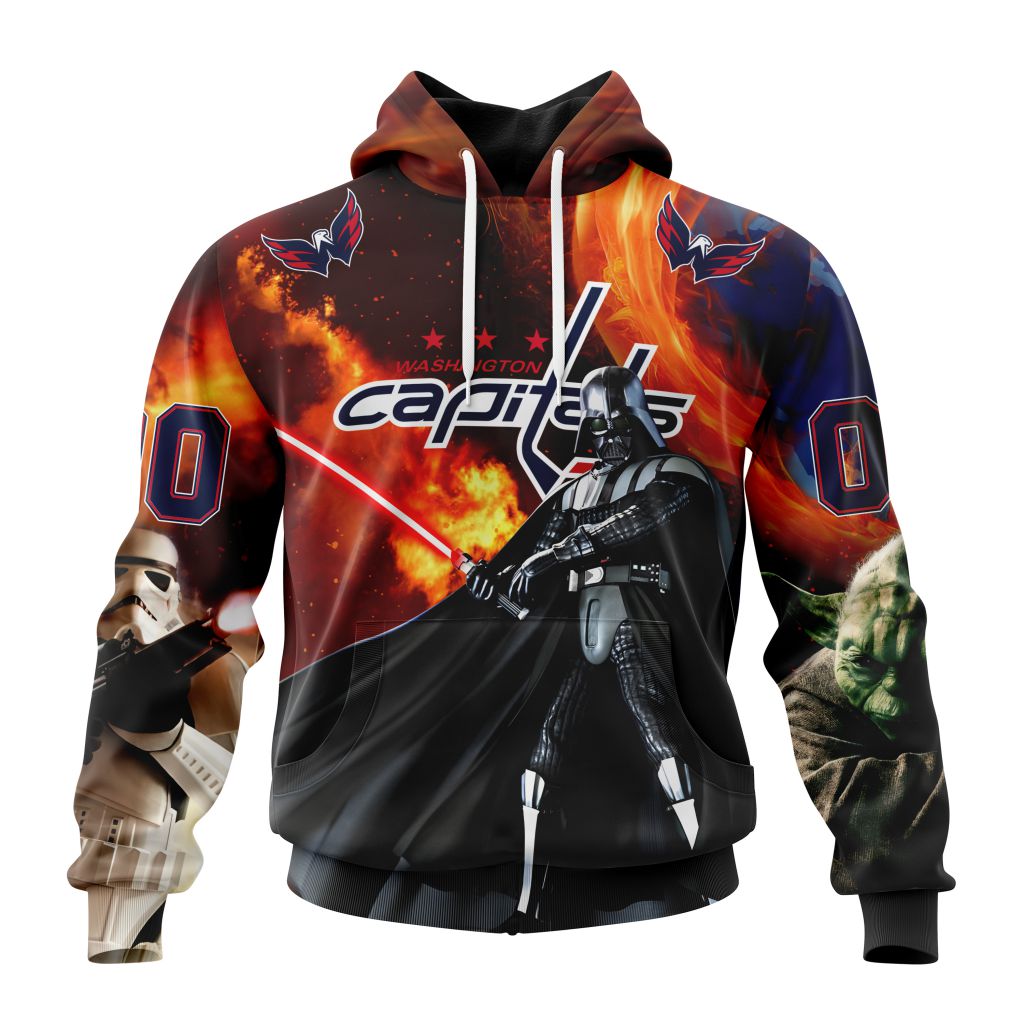 Customized NHL Washington Capitals Specialized Darth Vader Star Wars Unisex Pullover Hoodie