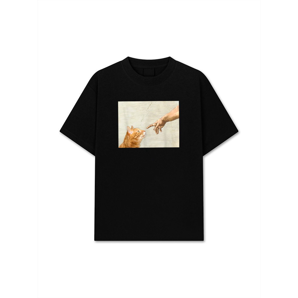 Cute Aesthetic Funny Cat Art Graphic Y2k Teen Girl T-Shirt