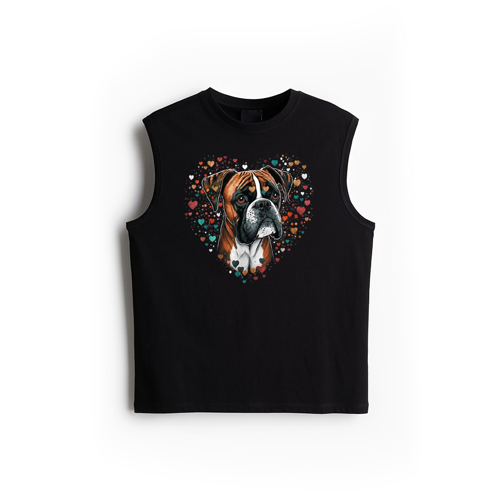 Cute Boxer Dog On Boxer Dog Lover Tank Top