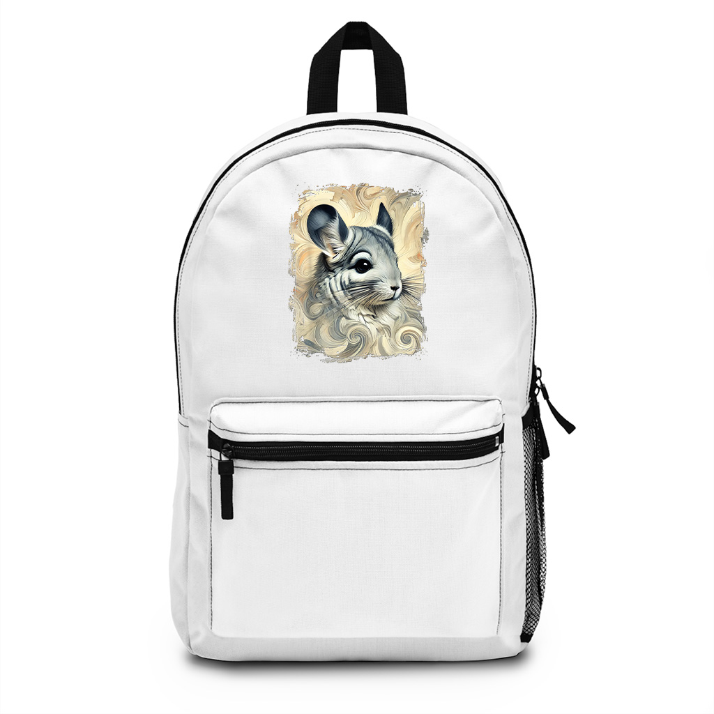 Cute Chinchilla Colourful And Abstract Artwork Backpack