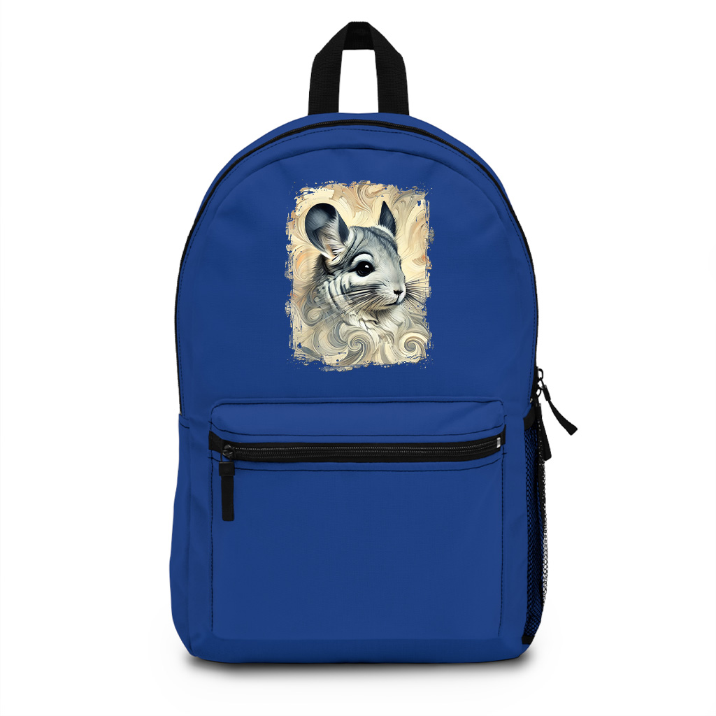 Cute Chinchilla Colourful And Abstract Artwork Backpack - Image 3