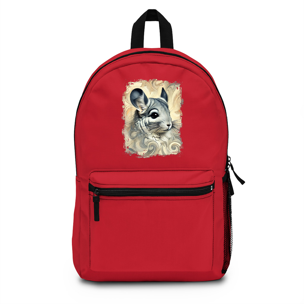 Cute Chinchilla Colourful And Abstract Artwork Backpack - Image 7