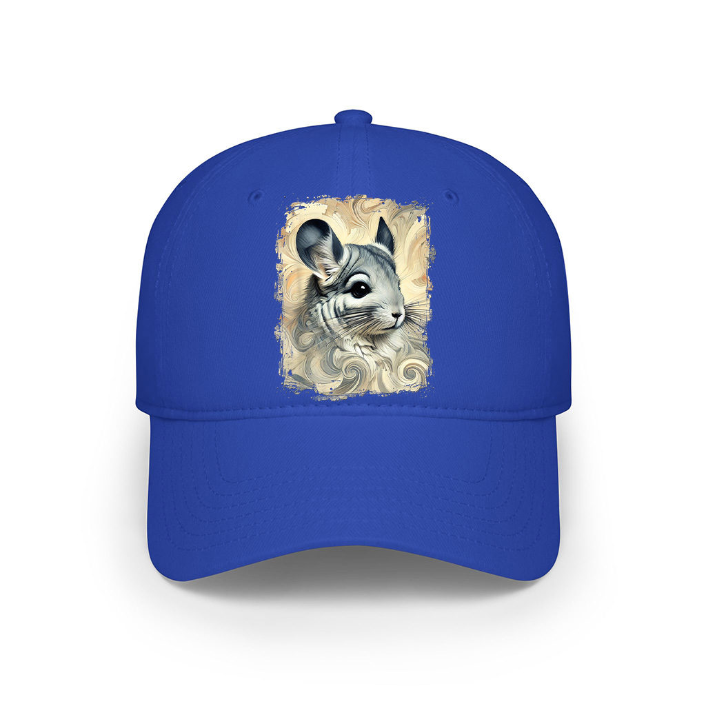 Cute Chinchilla Colourful And Abstract Artwork Cap - Image 3
