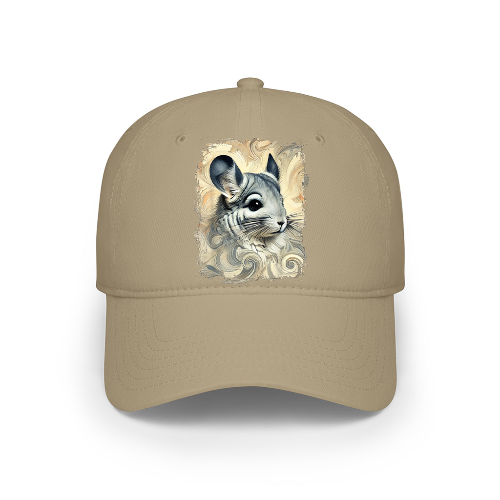 Cute Chinchilla Colourful And Abstract Artwork Cap - Image 5