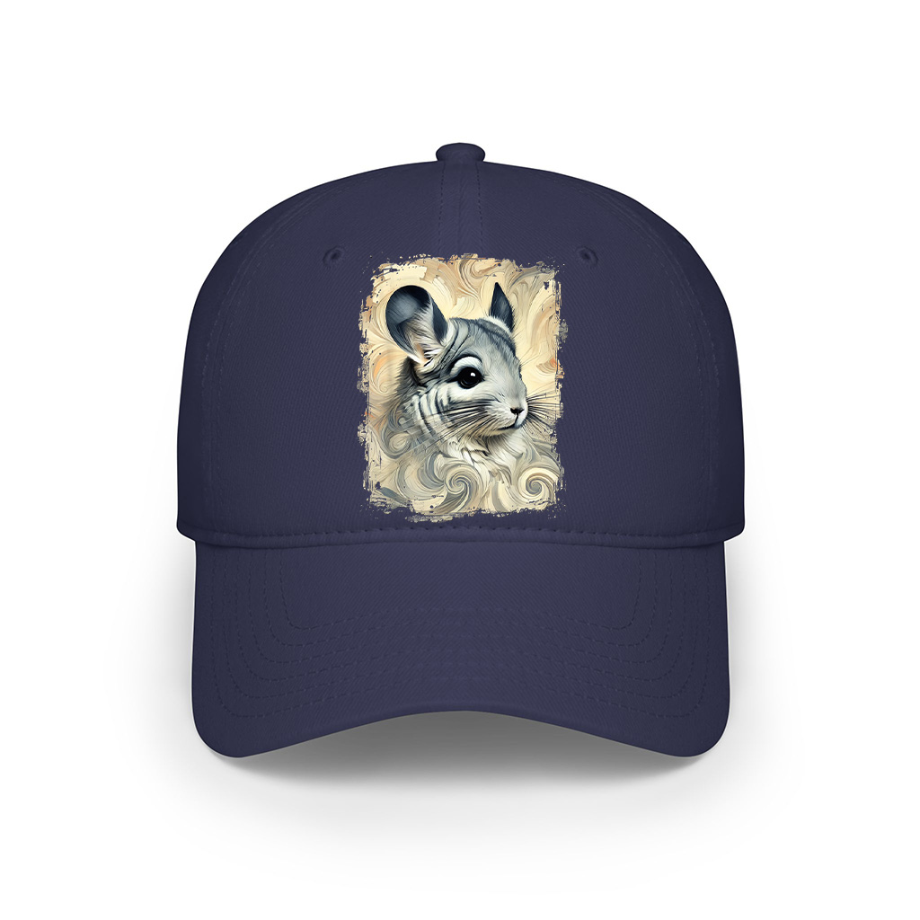 Cute Chinchilla Colourful And Abstract Artwork Cap - Image 6