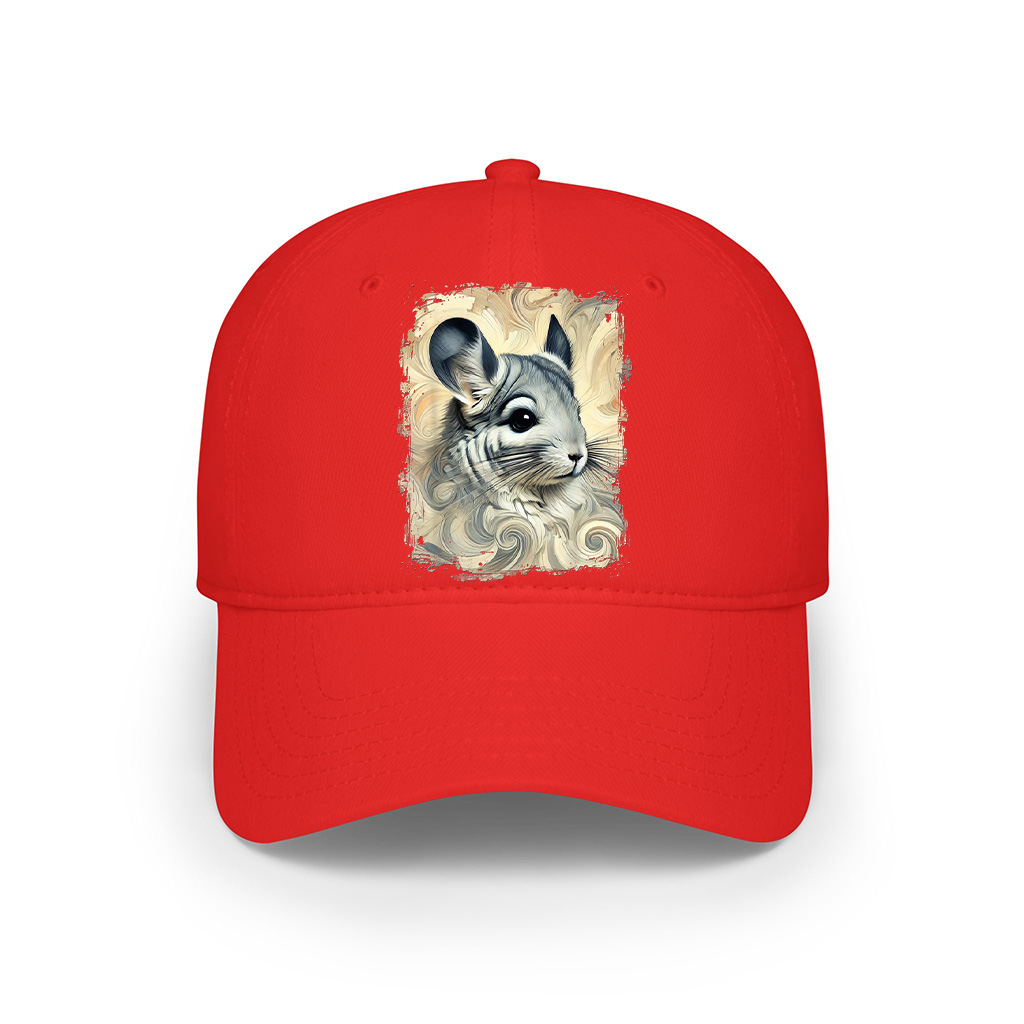 Cute Chinchilla Colourful And Abstract Artwork Cap - Image 7