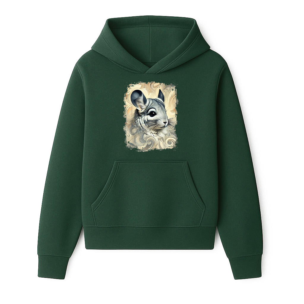Cute Chinchilla Colourful And Abstract Artwork Hoodie - Image 3