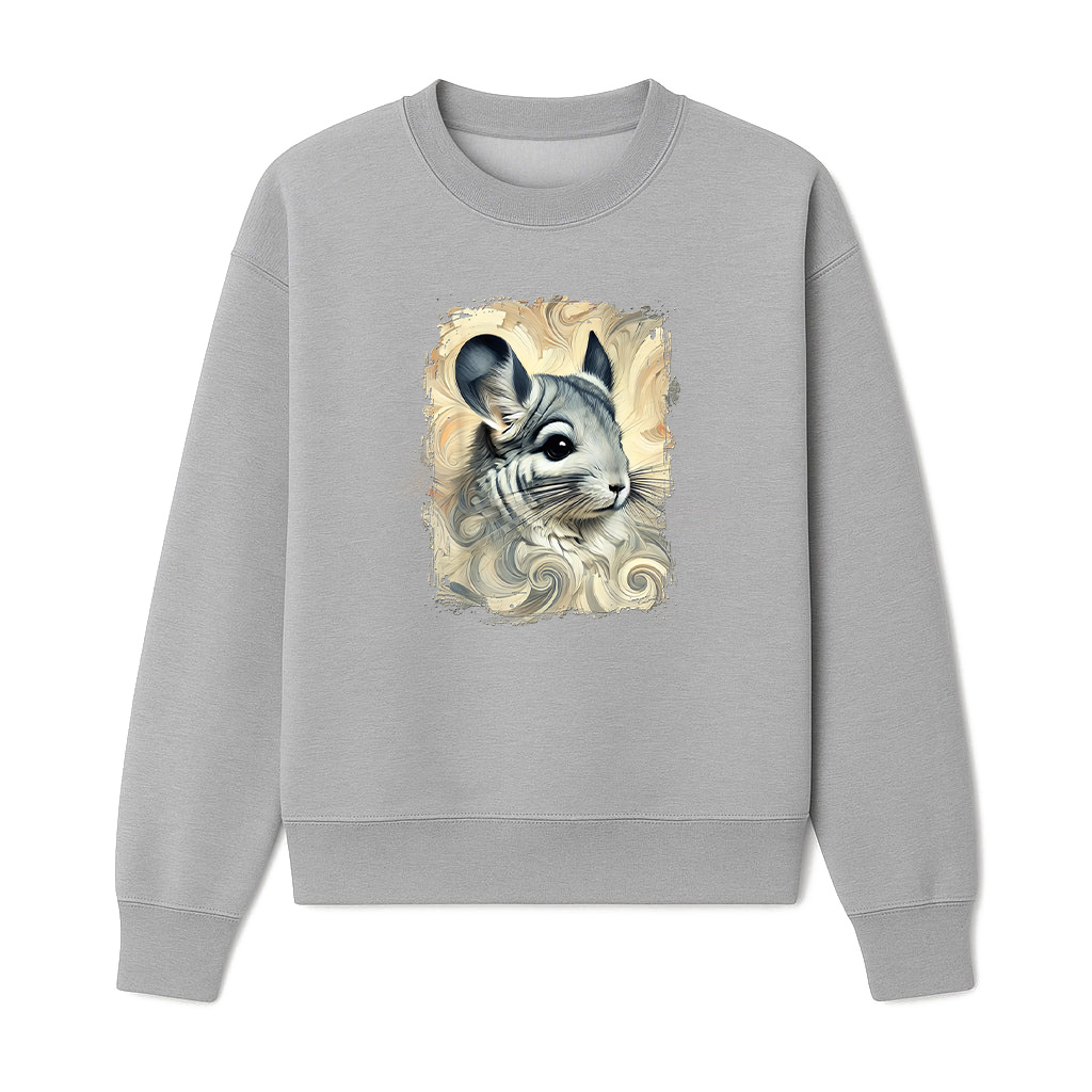 Cute Chinchilla Colourful And Abstract Artwork Sweatshirts - Image 4