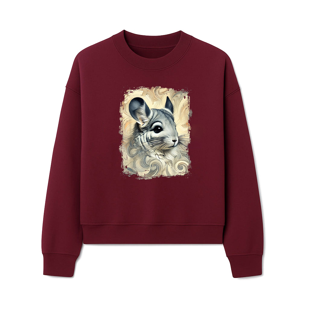 Cute Chinchilla Colourful And Abstract Artwork Sweatshirts - Image 6
