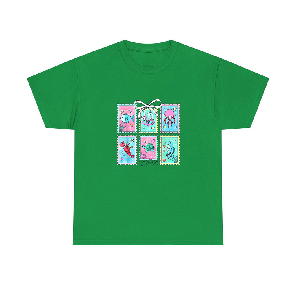 Cute Coquette Bow Fish Coastal Ocean T-Shirt