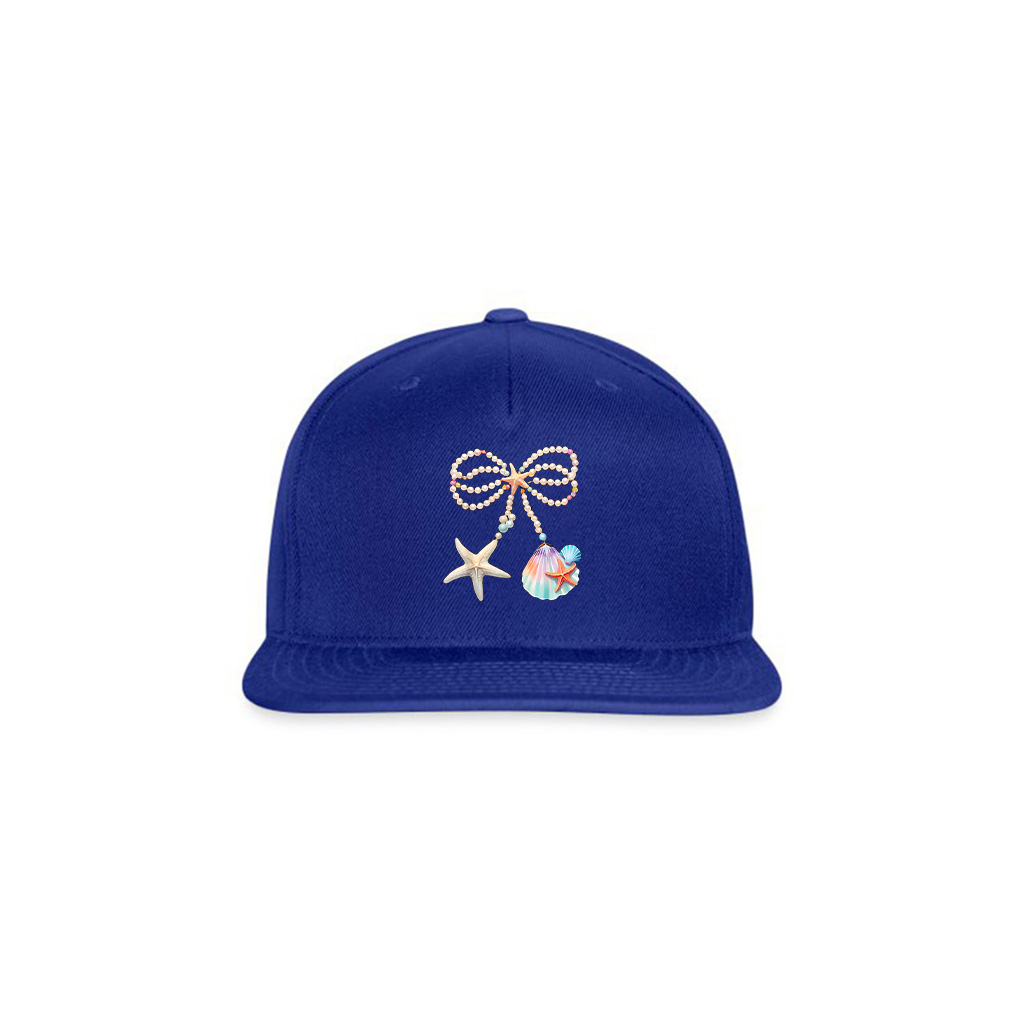 Cute Coquette Pearl Bow Funny Beach Summer Starfish Clam Cap
