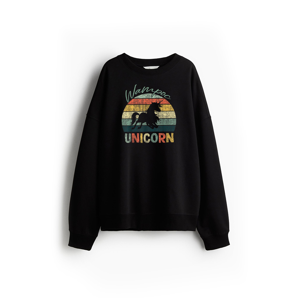 Cute Unicorn Vintage Sweatshirt Retro Fantasy Horse Gift Sweatshirt