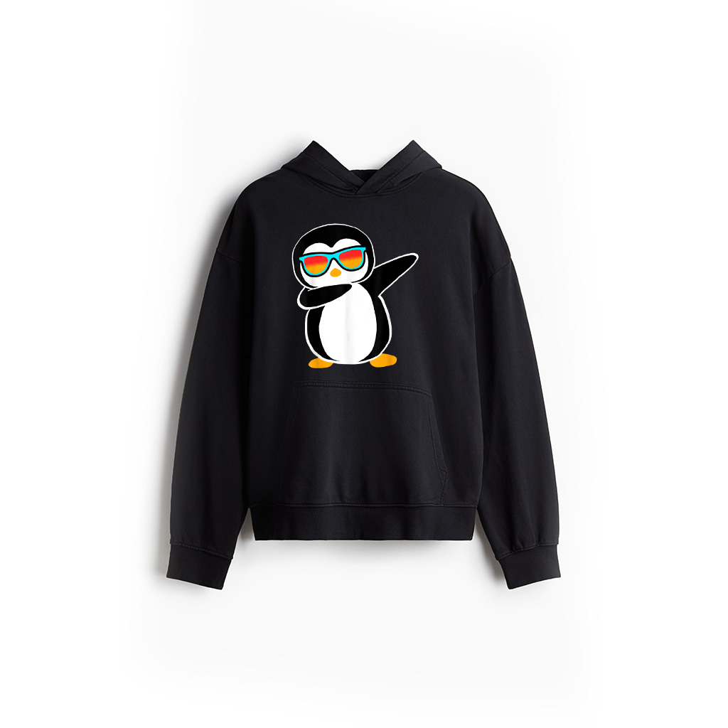 Dabbing Penguin Cute Animal Birthday Party Gift Hoodie