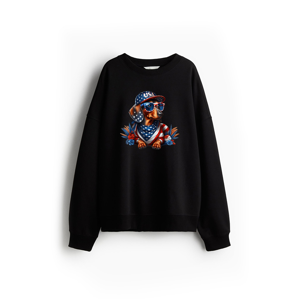 Dachshund 4Th Of July Patriotic Dog Dachshund Fourth Of July Sweatshirt 21-07-2025