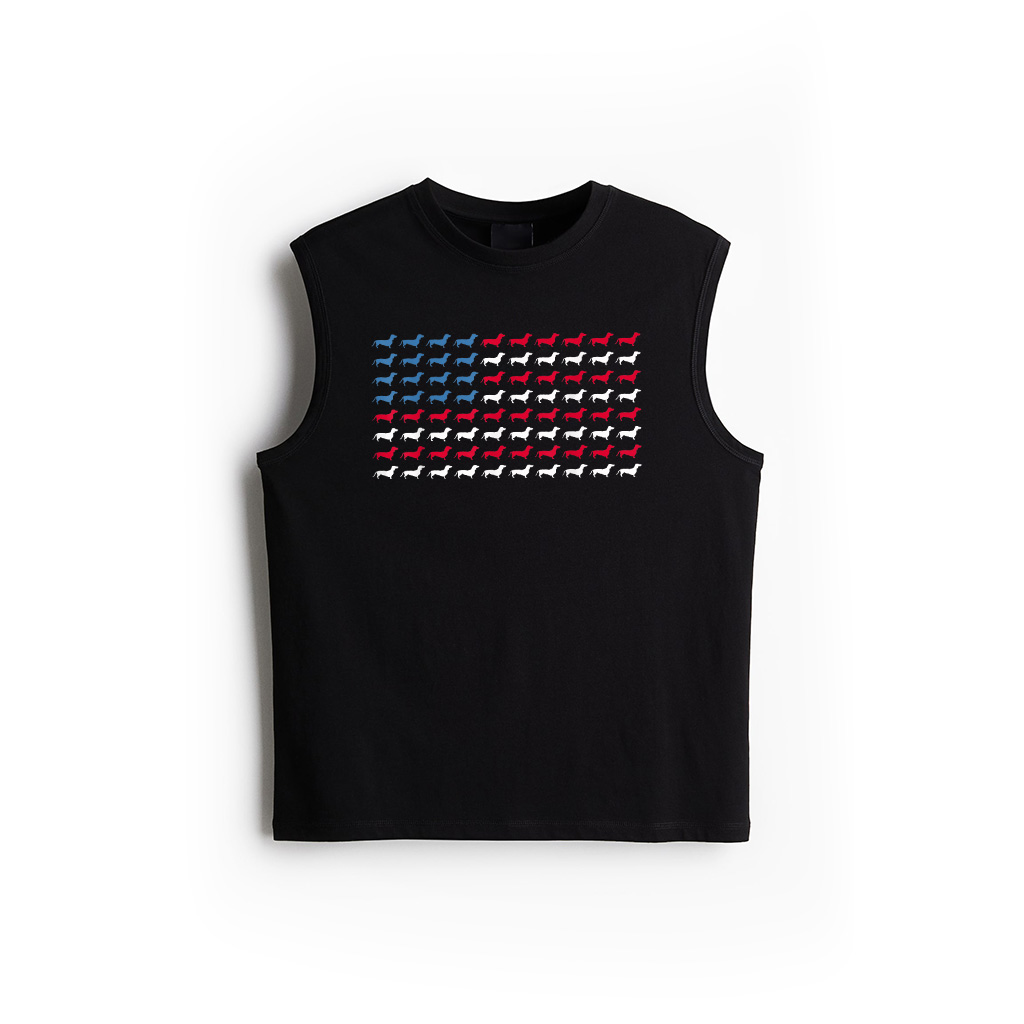 Dachshund Patriotic American Flag Dachshund 4Th Of July Tank Top