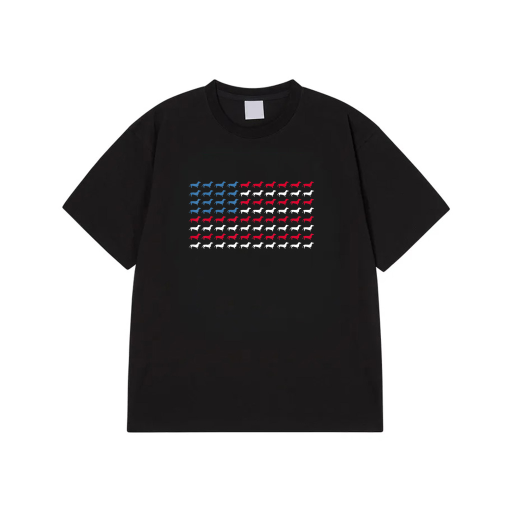 Dachshund Patriotic American Flag Dachshund 4Th Of July T-Shirt