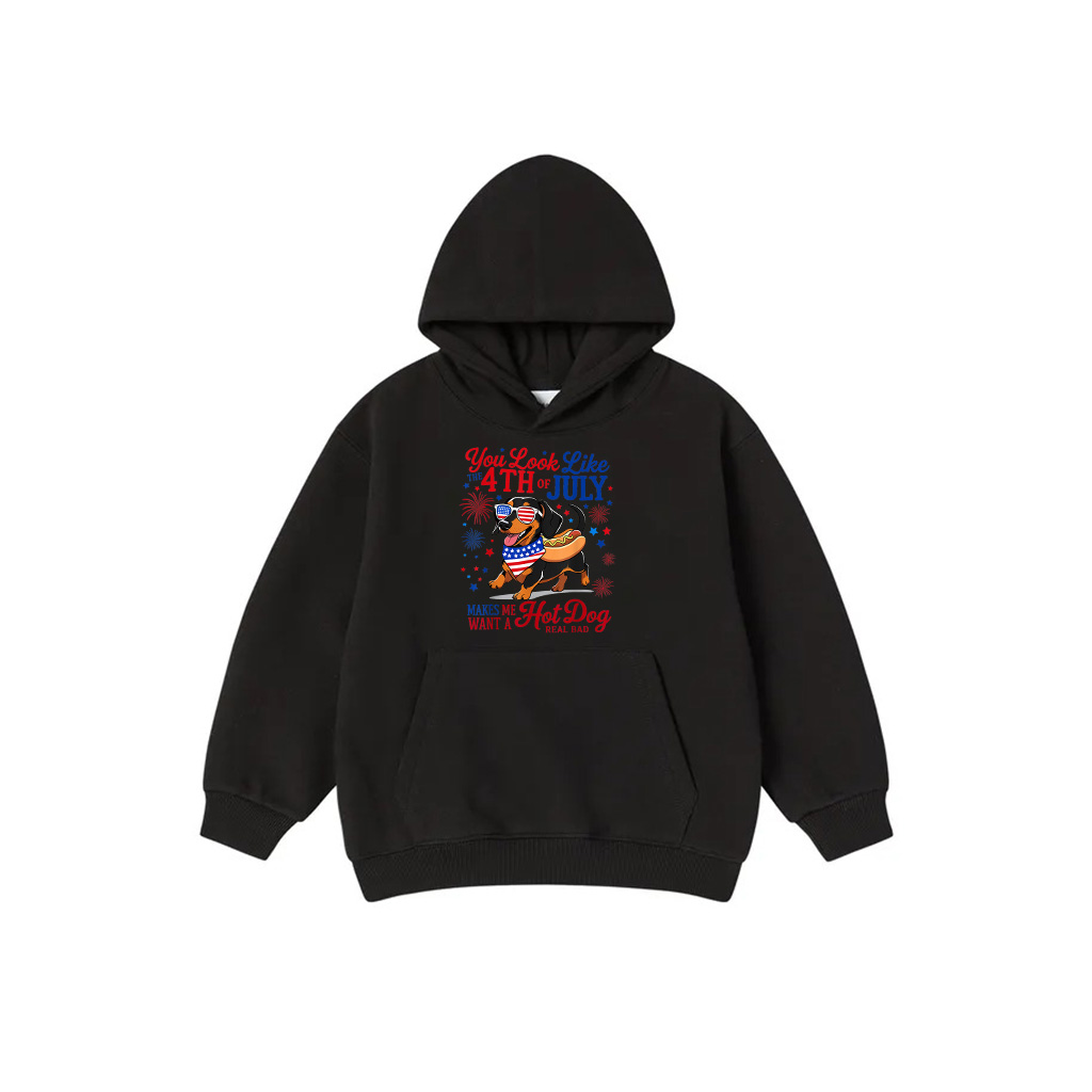 Dachshund You Look Like 4Th Of July Makes Me Want A Hot Dog Hoodie