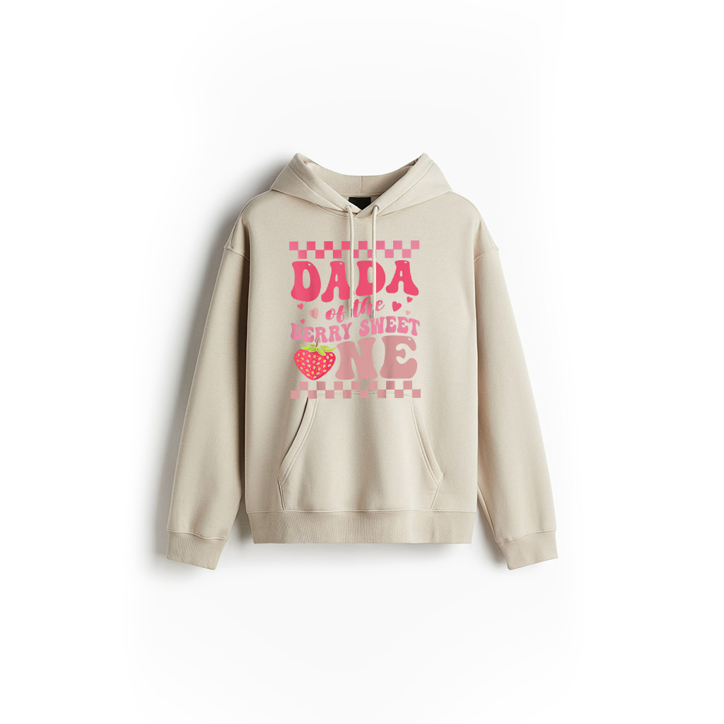 Dada Of The Berry Sweet One Strawberry First Birthday Hoodie 26-06-2025