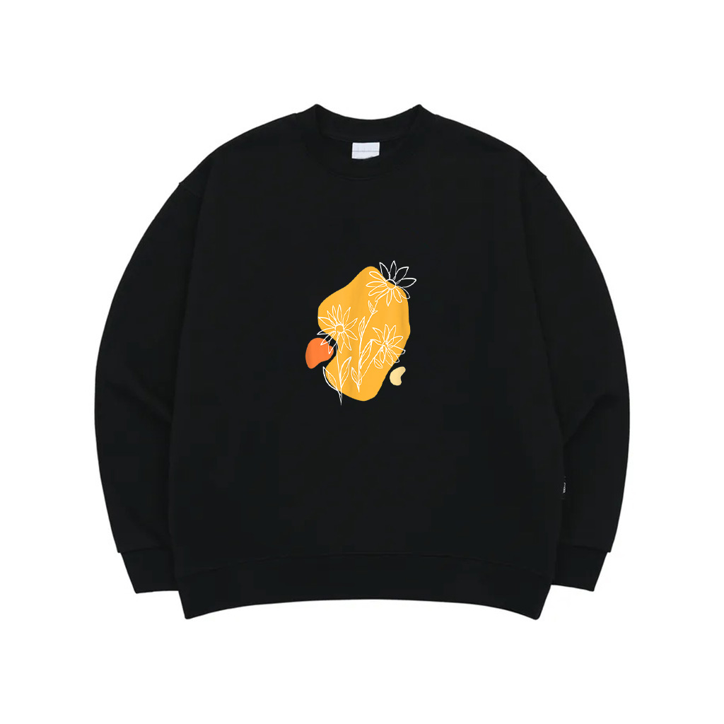 Daisy Flower Horticulturist Gardener Floral Line Art Florist Sweatshirt