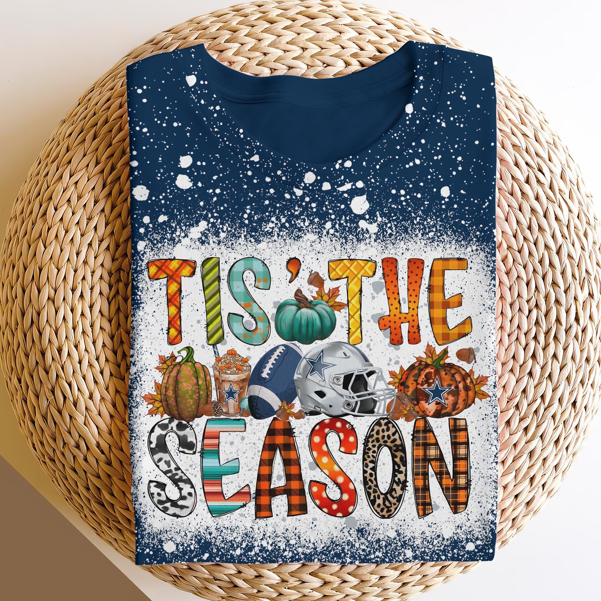 Dallas Cowboys 3D Shirts, Tis The Season Shirts, Sport Shirts For Fan