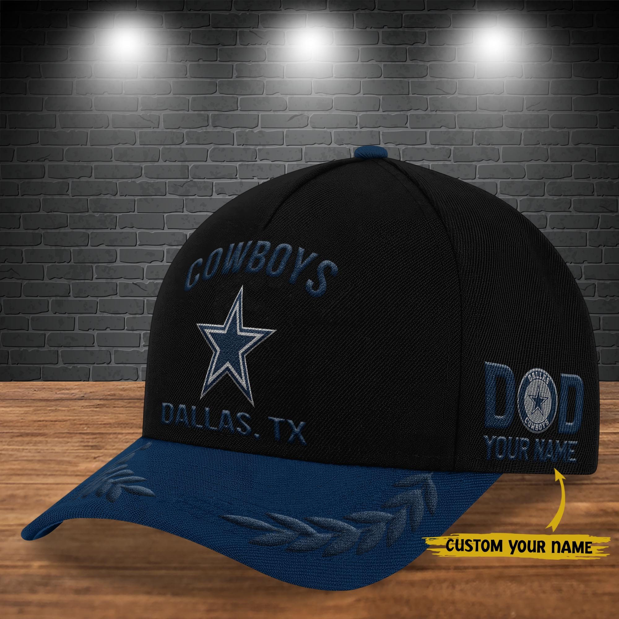 Dallas Cowboys Cap New 2025 Version Custom Your Name, Sport Team Cap, Sport Gift For Fans, Fathers Day Gifts