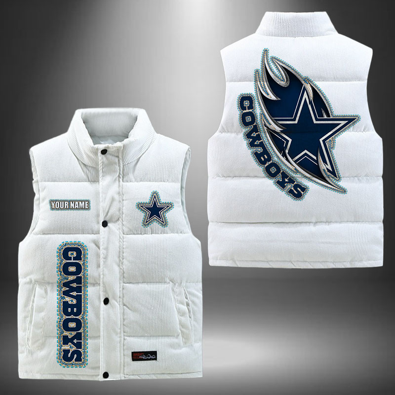 Dallas Cowboys NFL Personalized Puffer Jacket For Fan