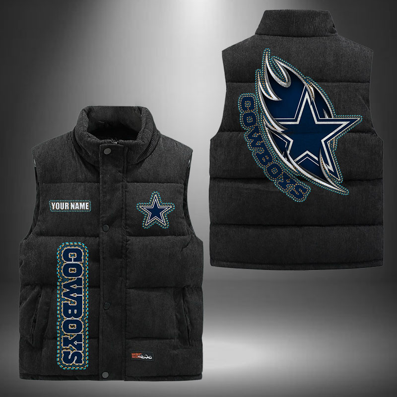 Dallas Cowboys NFL Personalized Puffer Jacket For Fan