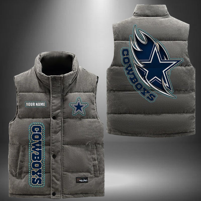 Dallas Cowboys NFL Personalized Puffer Jacket For Fan