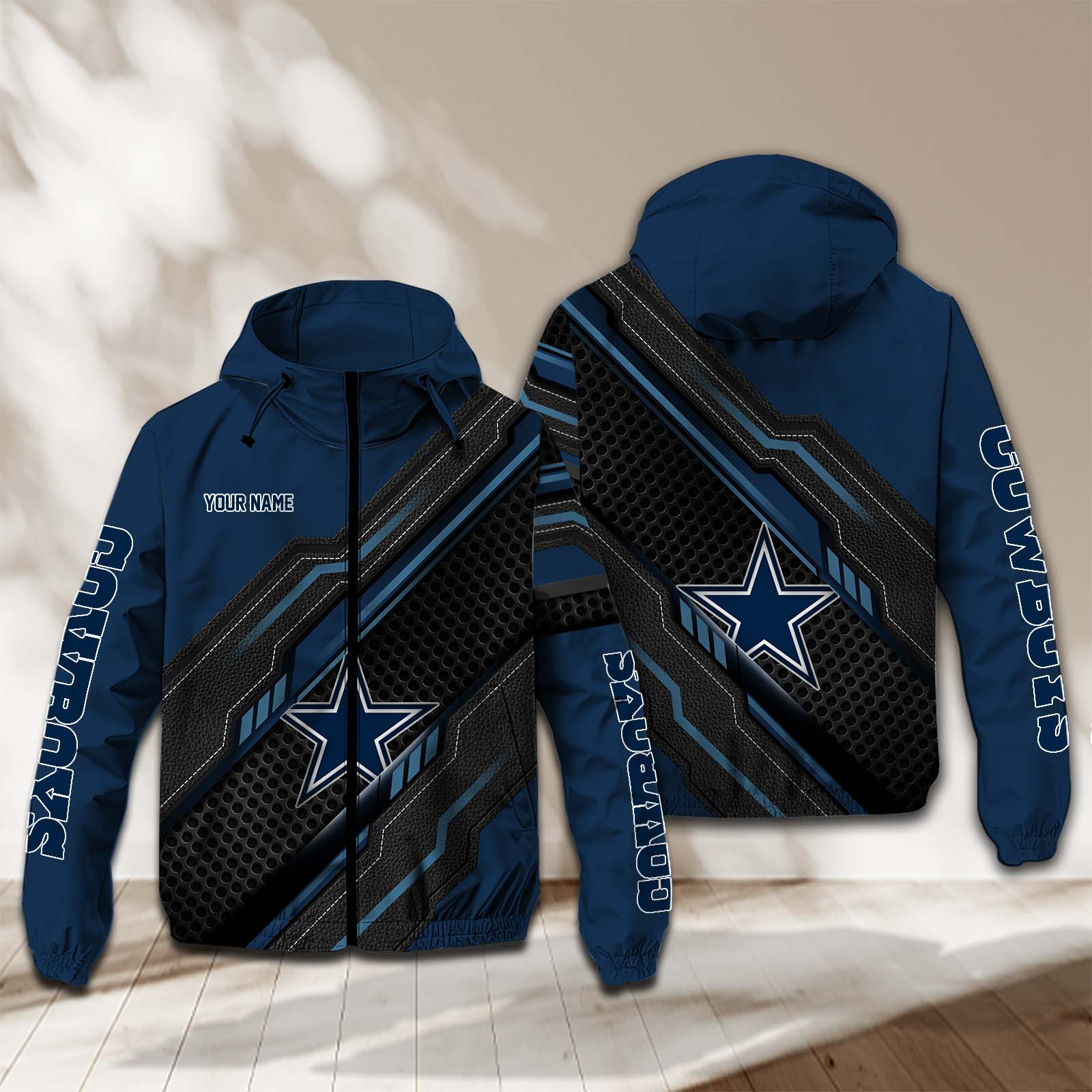 Dallas Cowboys NFL Personalized Windbreaker Jacket For Fan