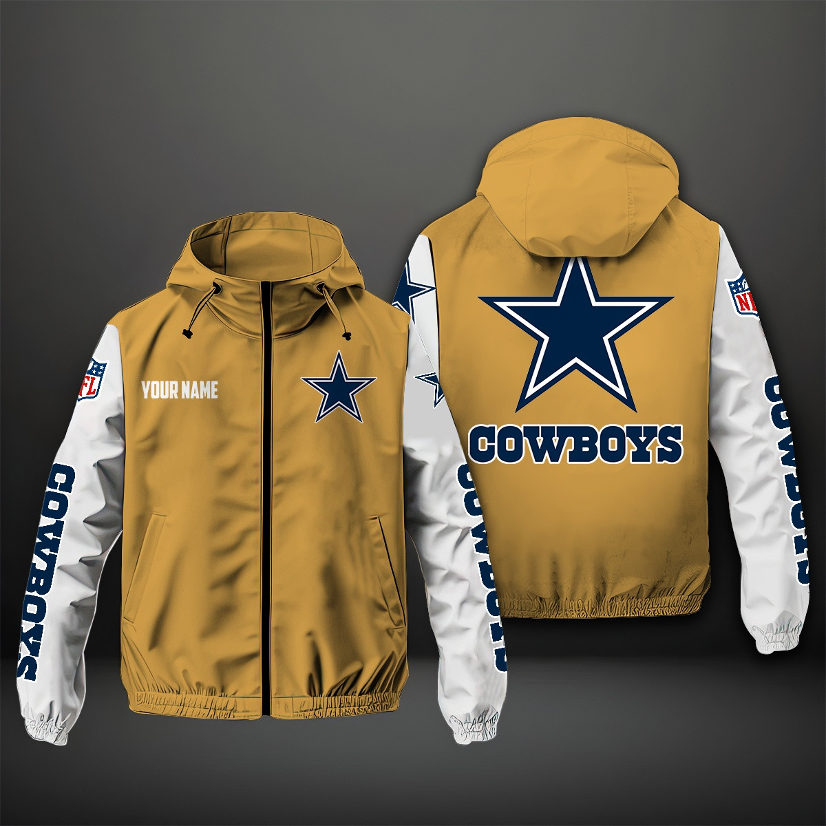Dallas Cowboys NFL Personalized Windbreaker Jacket For Fan