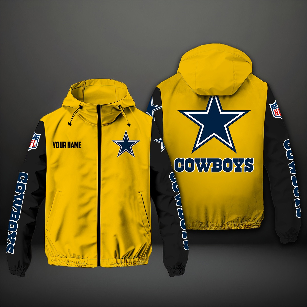 Dallas Cowboys NFL Personalized Windbreaker Jacket For Fan