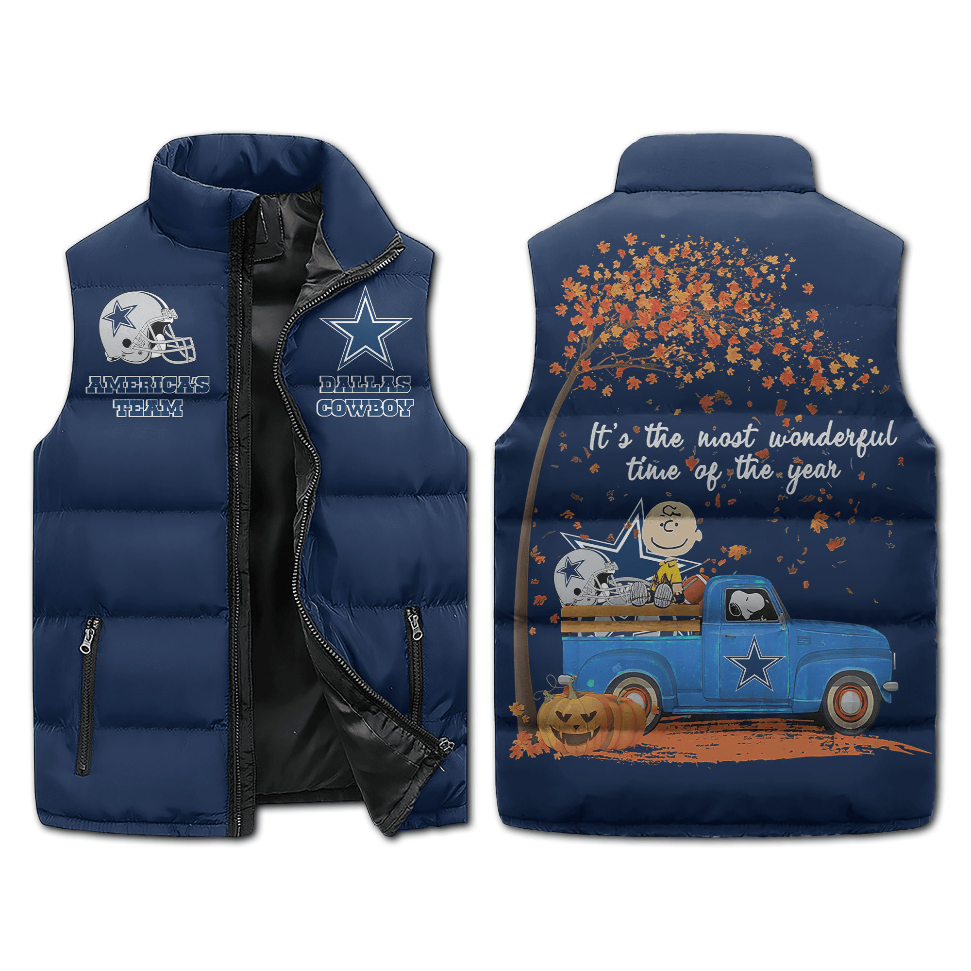 Dallas Cowboys NFL Sleeveless Puffer Jacket