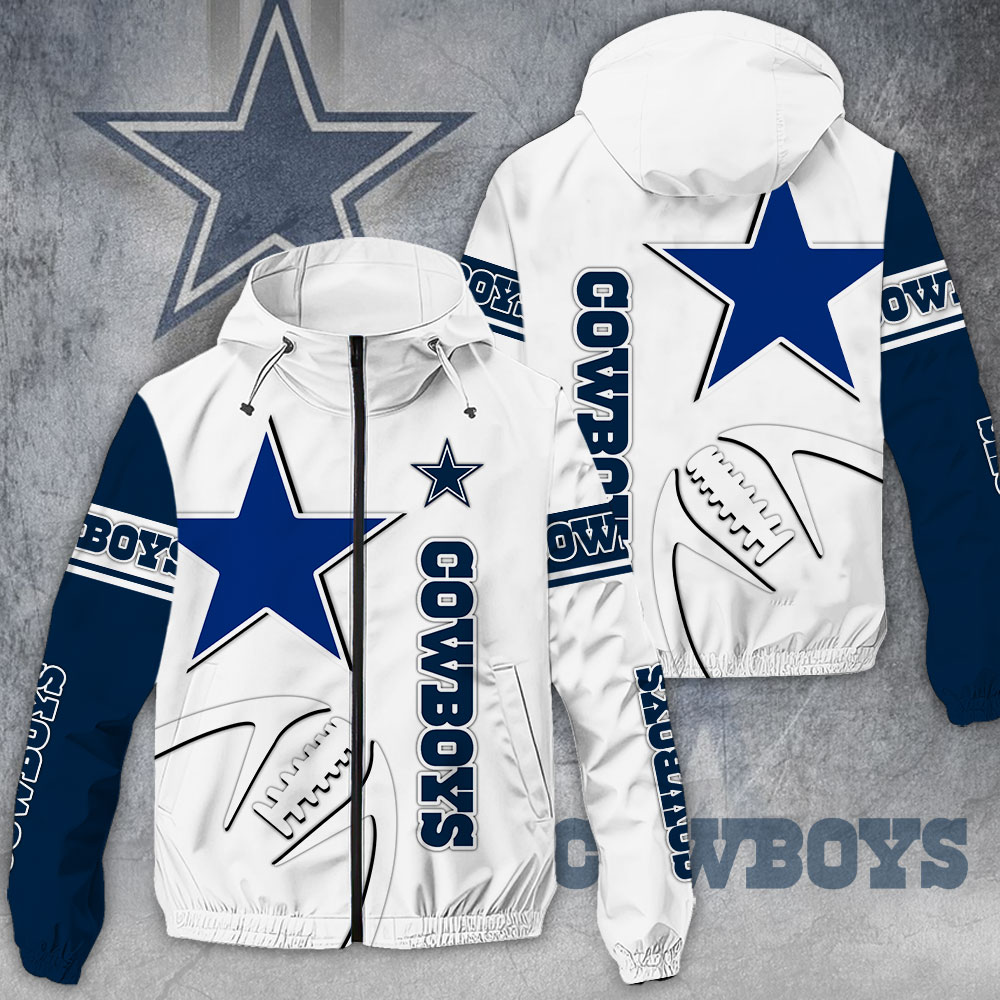 Dallas Cowboys NFL Style Windbreaker Jacket For Fans