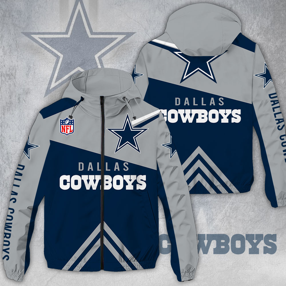 Dallas Cowboys NFL Style Windbreaker Jacket For Fans