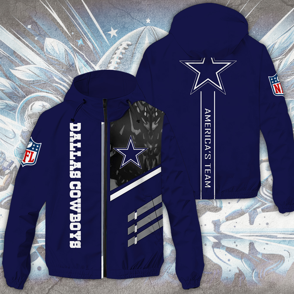 Dallas Cowboys NFL Style Windbreaker Jacket For Fans