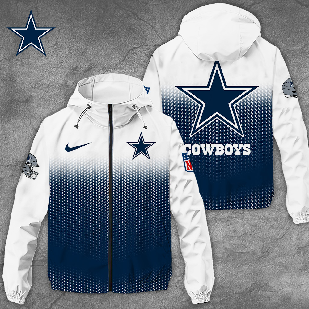Dallas Cowboys NFL Style Windbreaker Jacket For Fans