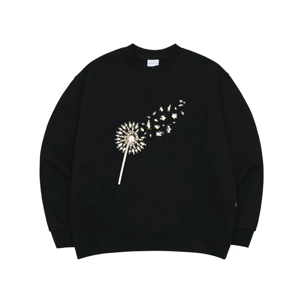 Dandelion Penguin Bird Lover Zoo Animal Antarctica Penguin Sweatshirt