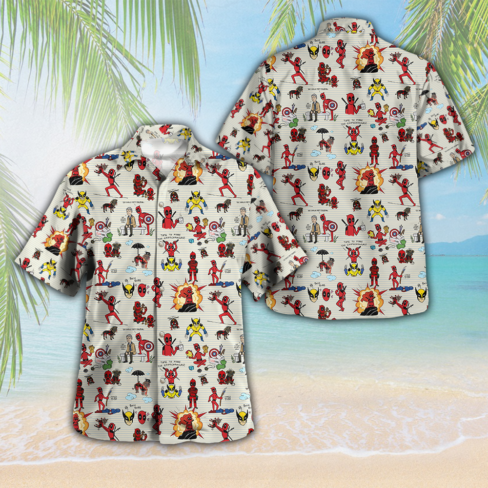 Deadpool X Wolverine Movies Hawaiian Shirt Gifts For Fans