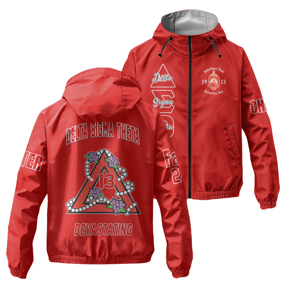 Delta Sigma Theta Style Windbreaker