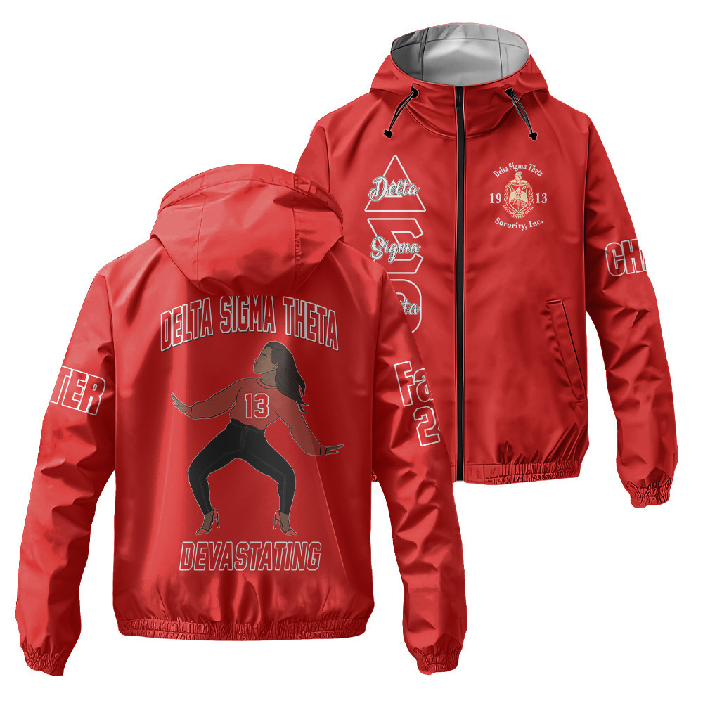 Delta Sigma Theta Style Windbreaker