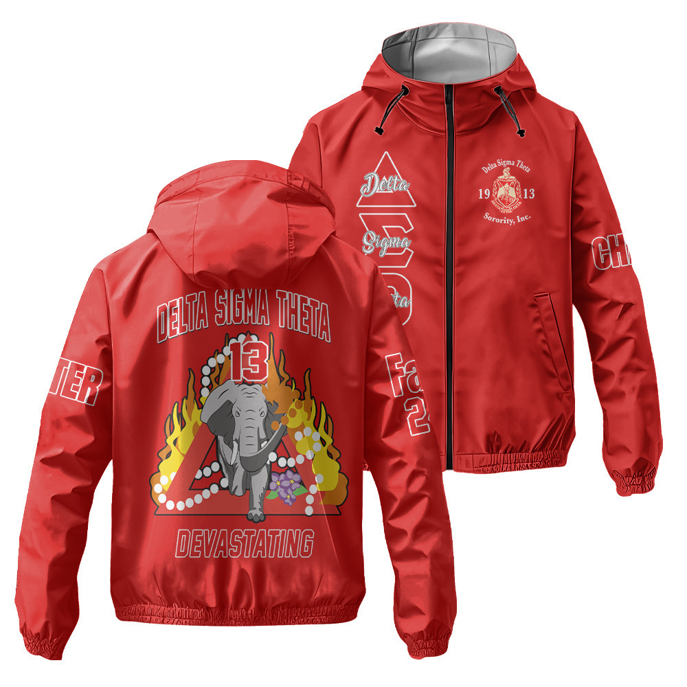 Delta Sigma Theta Style Windbreaker