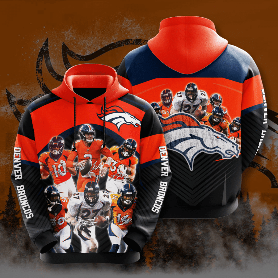 Denver Broncos 3D Hoodie