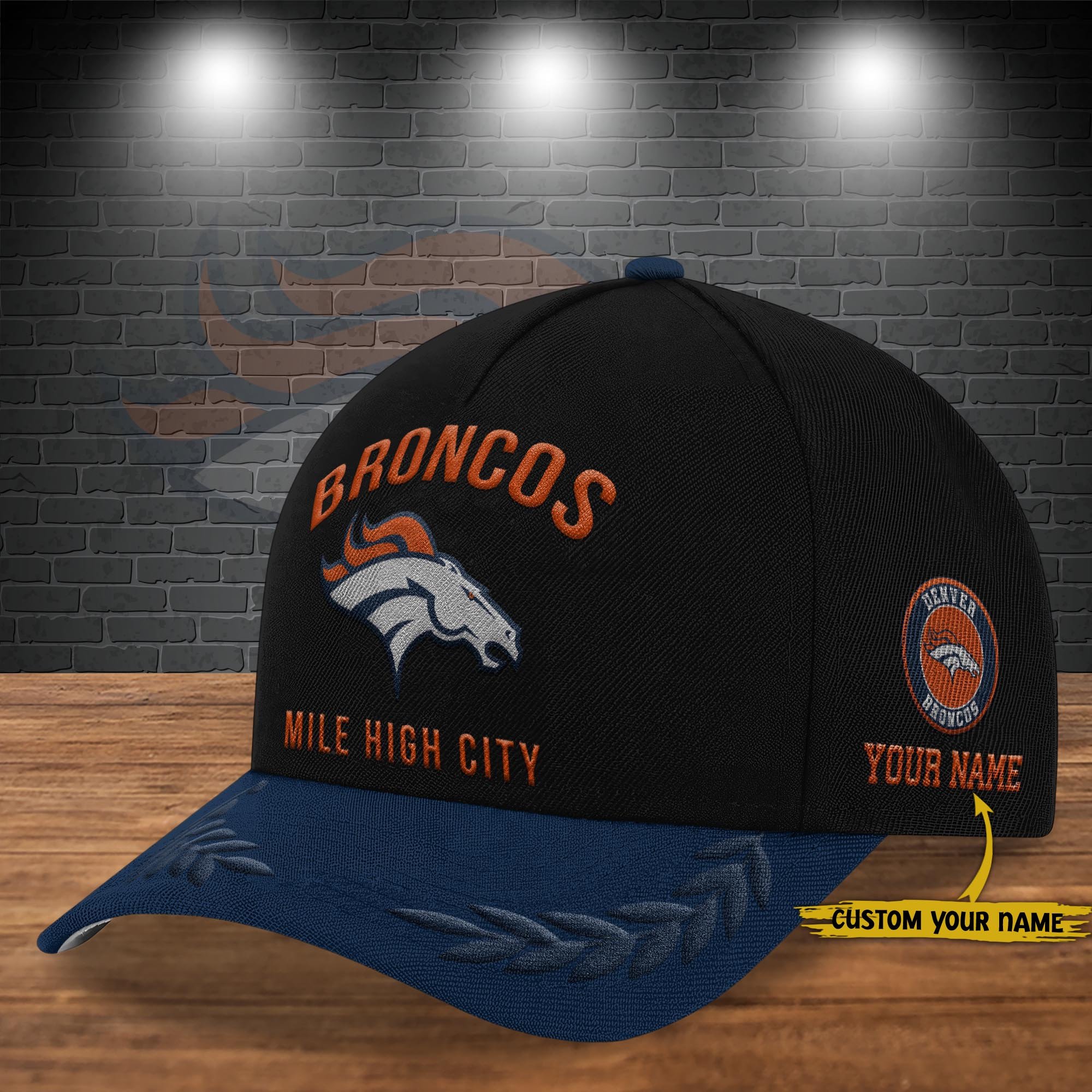 Denver Broncos Cap New 2025 Version Custom Your Name, Sport Team Cap, Sport Gift For Fans