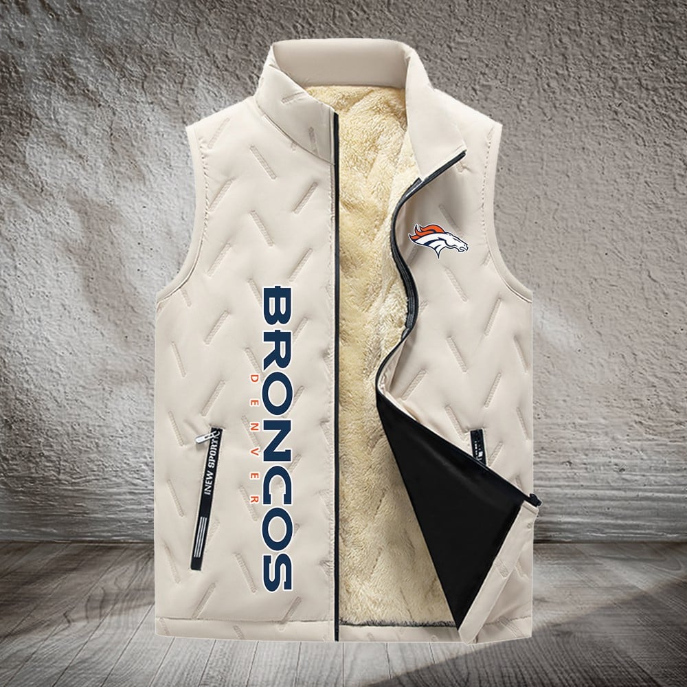 Denver Broncos NFL Personalized Puffer Jacket For Fan