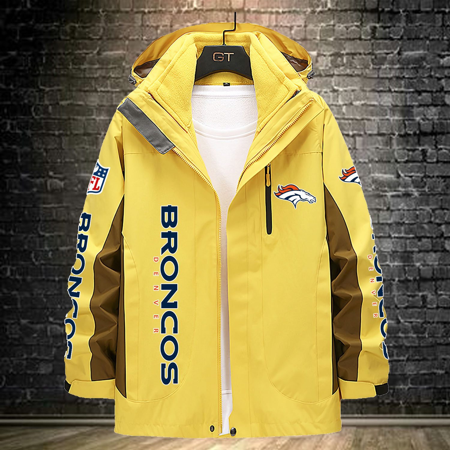 Denver Broncos NFL Personalized Windbreaker Jacket For Fan