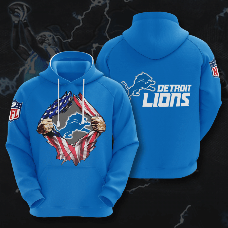 Detroit Lions 3D Hoodie
