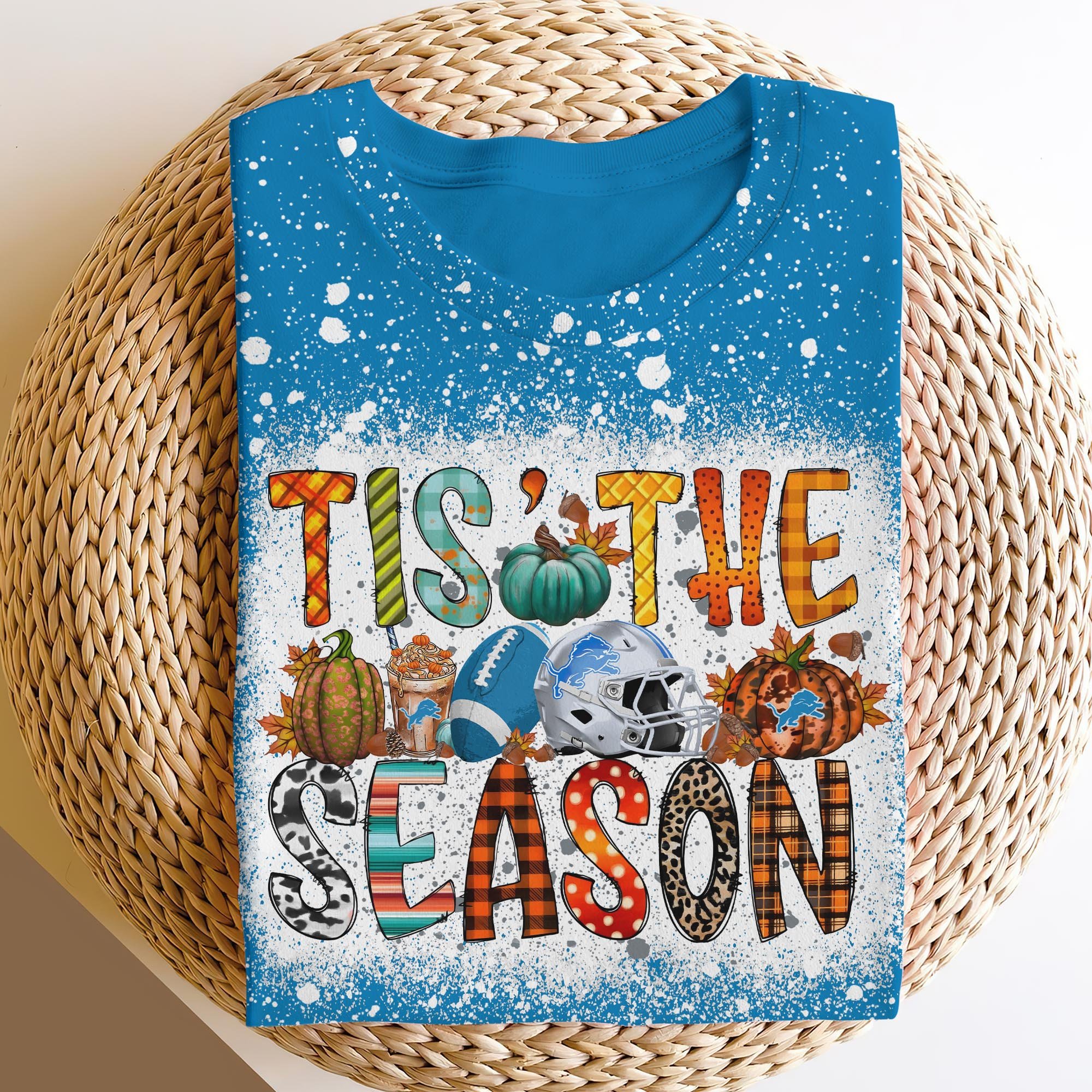 Detroit Lions 3D Shirts, Tis The Season Shirts, Sport Shirts For Fan