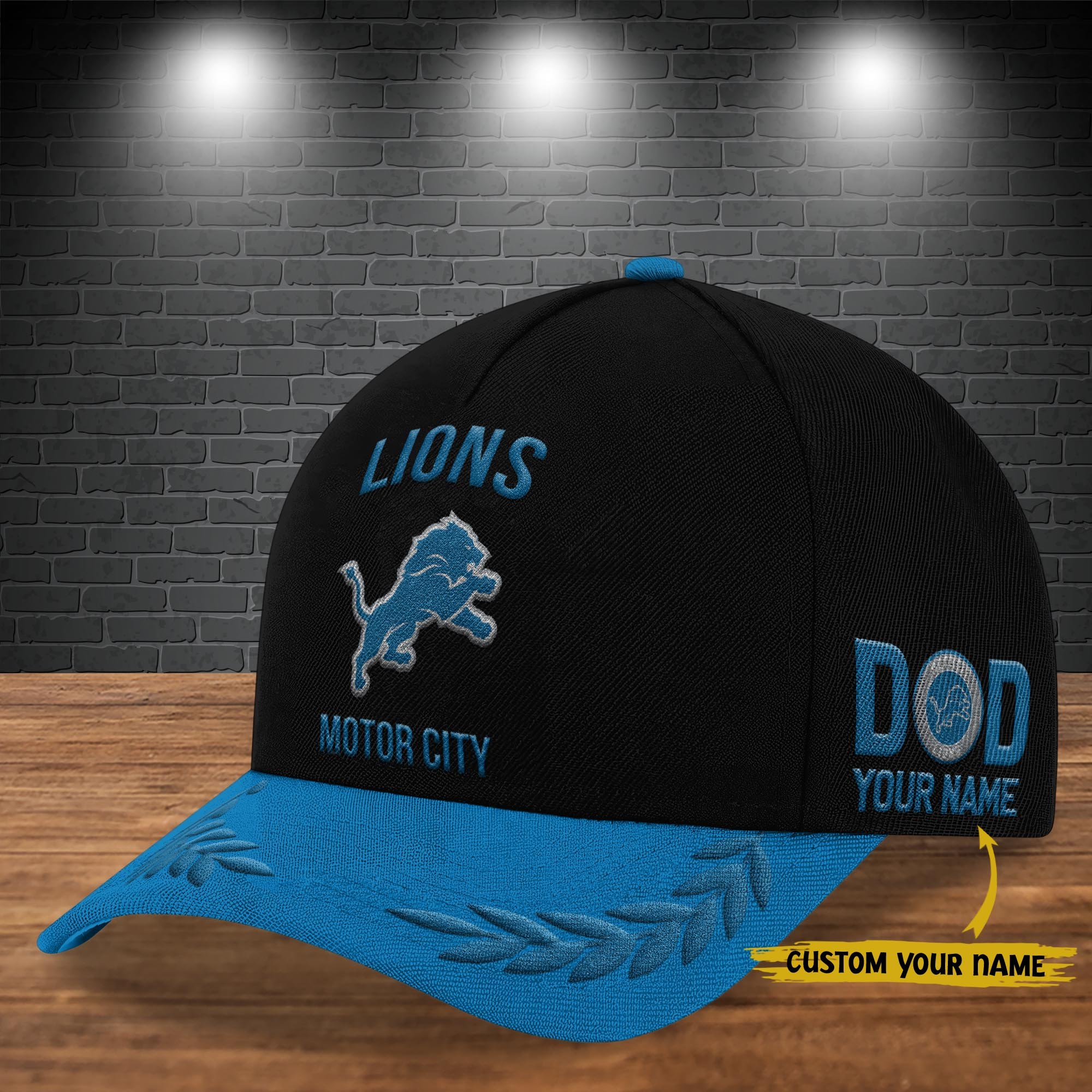 Detroit Lions Cap New 2025 Version Custom Your Name, Sport Team Cap, Sport Gift For Fans, Fathers Day Gifts