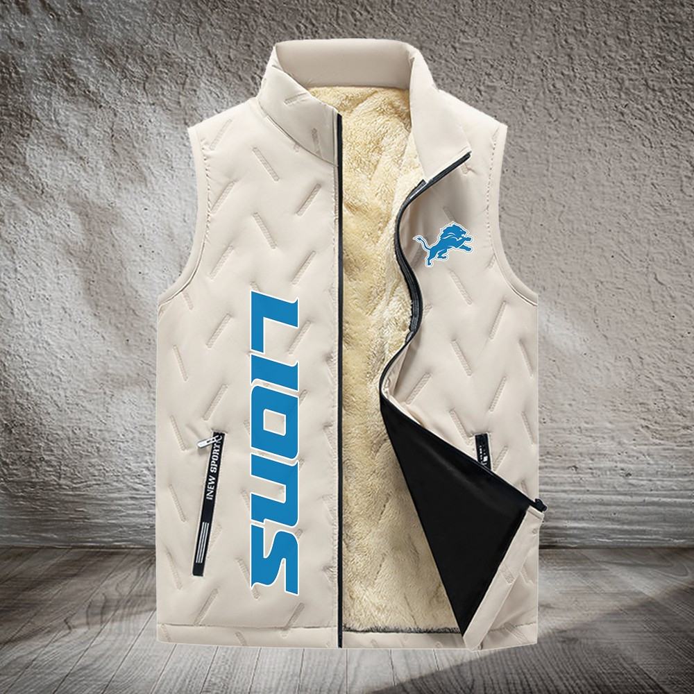 Detroit Lions NFL Personalized Puffer Jacket For Fan